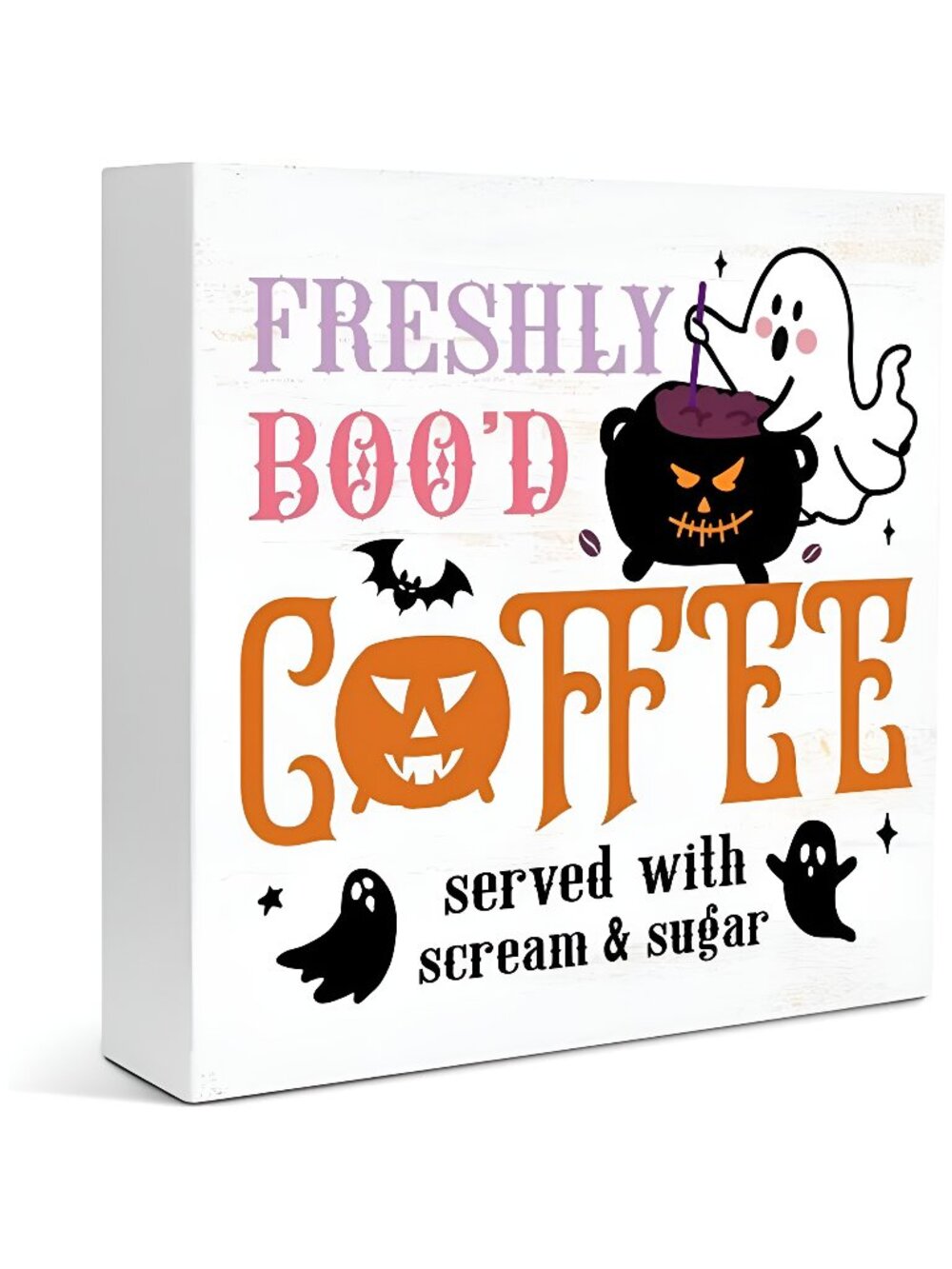 Halloween Coffee Bar Decor Cute Halloween Sign Halloween Decor